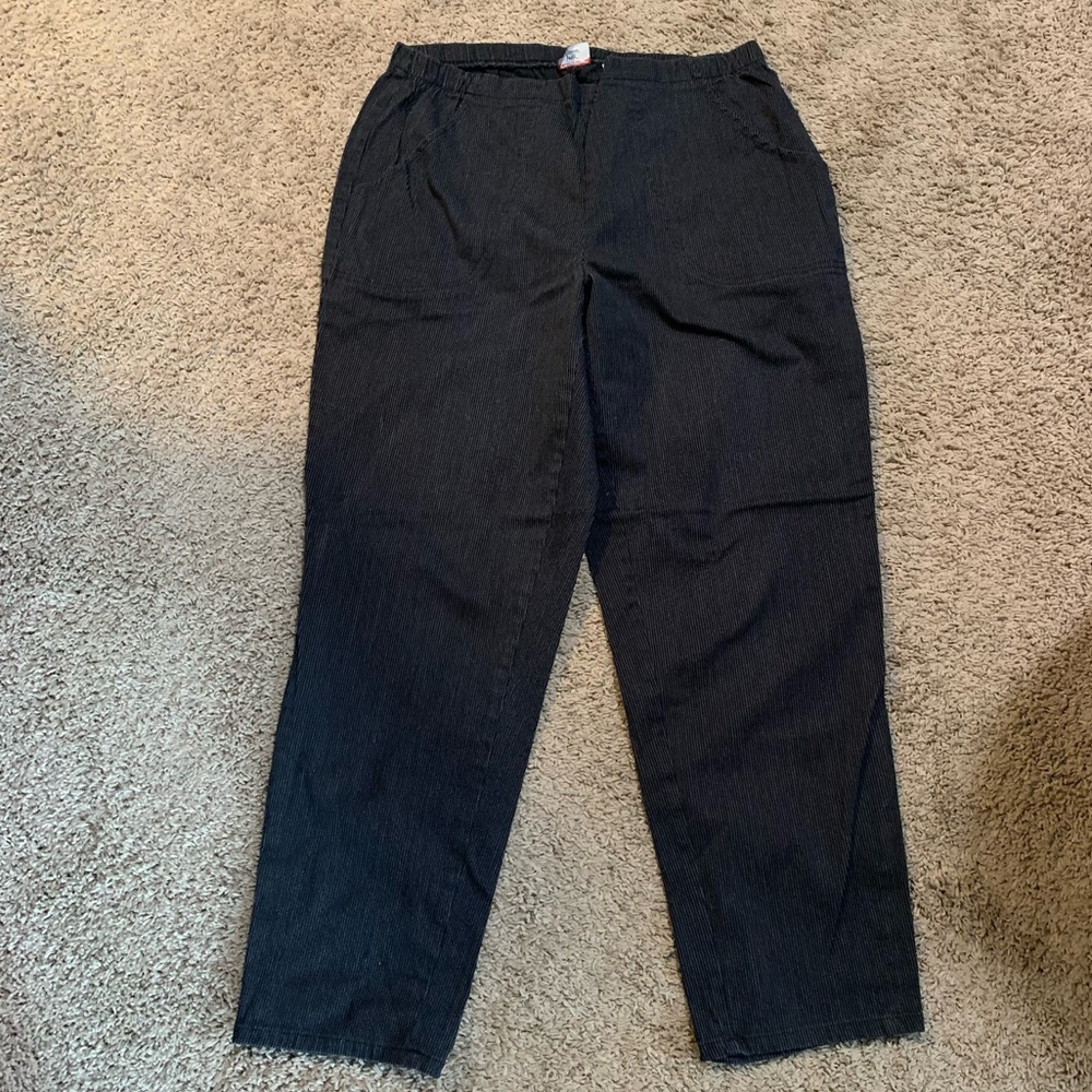 Just My Size JMS Easy Comfort Stretch Pinstripe Pants 1X 16W